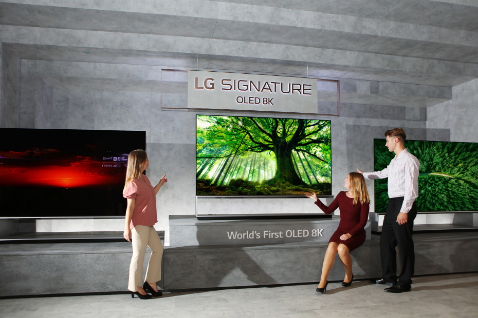 LG전자, 세계최초 8K 올레드 TV 등 이달부터 유럽·북미 시장 본격 출시