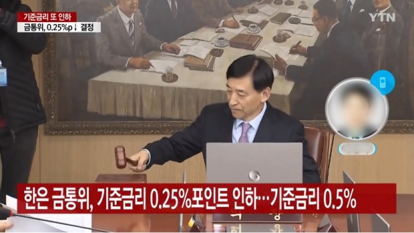 한국은행, 코로나 여파 경제 타격 심각-기준금리 0.25%P '사상최저'