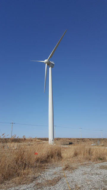 한전, 약한 바람에도 운영 가능한 중형풍력발전기 개발 성공