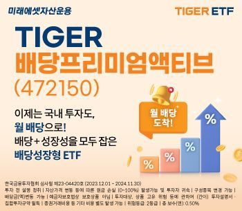 미래에셋자산운용, ‘TIGER 배당프리미엄액티브 ETF’ 상장